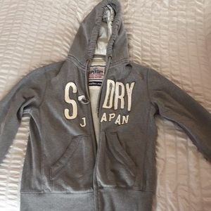 Gray Superdry hoodie
